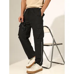 SHOWOFFFF Men Low-Rise Easy Wash Cargos Trousers-picture-25