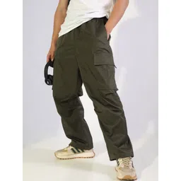 SHOWOFFFF Men Low-Rise Easy Wash Cargos Trousers-picture-20