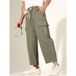 SHOWOFFFF Men Low-Rise Easy Wash Cargos Trousers-picture-27