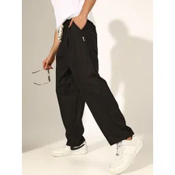 SHOWOFFFF Men Low-Rise Easy Wash Pleated Trousers-picture-30