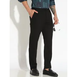 SHOWOFFFF Men Low-Rise Easy Wash Trousers-picture-13