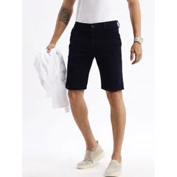 SHOWOFFFF Men Printed Slim Fit Low-Rise Denim Denim Shorts-picture-33