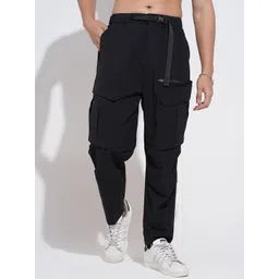 SHOWOFFFF Men Relaxed Cotton Cargos Trousers-picture-21