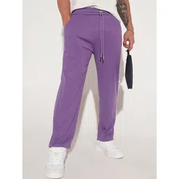 SHOWOFFFF Men Relaxed Low-Rise Easy Wash Trousers-picture-34