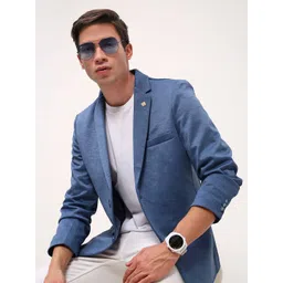 showoffff Men Solid Single Breasted Party Blazer-picture-15