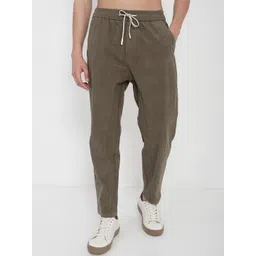 SHOWOFFFF Men Tapered Fit Mid-Rise Trousers-picture-30
