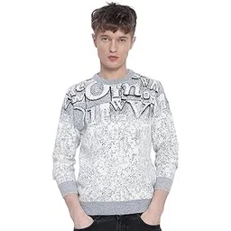 showoffff Men's Grey Typography Sweater-LBR-6303_Grey-picture-28