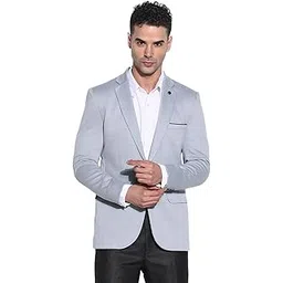 showoffff Men's Single Breasted Slim Blazer-picture-17