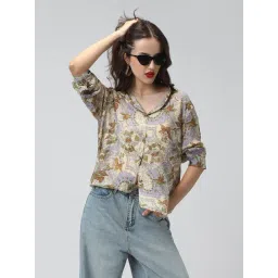 SHOWOFFFF Multi Crepe Floral Shirt-picture-36