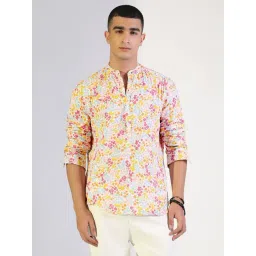 Showoffff Multicolour Cotton Regular Fit Floral Print Shirt-picture-30