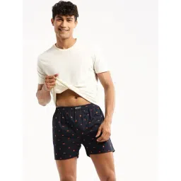 SHOWOFFFF Navy Blue Slim Fit Printed Boxers-picture-19