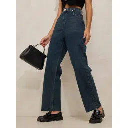 SHOWOFFFF Navy Blue Solid Jeans-picture-34