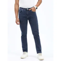 SHOWOFFFF Navy Denim Slim fit Solid Jeans-picture-26