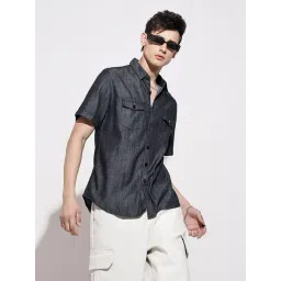 SHOWOFFFF Navy Regular Fit Shirt-picture-37