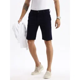 SHOWOFFFF Navy Slim Fit Printed Shorts-picture-21