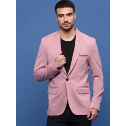 SHOWOFFFF Notched Lapel Single-Breasted Slim Fit Blazers-picture-10