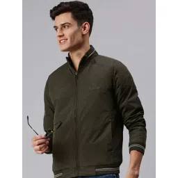 SHOWOFFFF Olive Slim Fit Jackets-picture-43