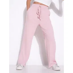SHOWOFFFF Pink Regular Fit Trousers-picture-23