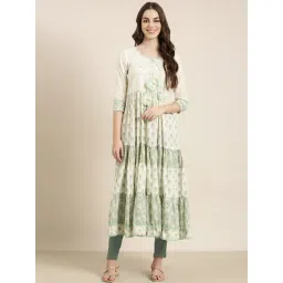 showoffff SHOWOFF Beige Cotton Printed Kurta-picture-28