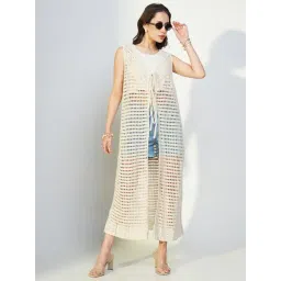 showoffff Showoff Beige Regular Fit Shrug-picture-42