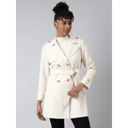 showoffff SHOWOFF Beige Regular Fit Trench Coat-picture-25