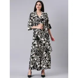 showoffff SHOWOFF Black & White Printed Co-ord Set-picture-17