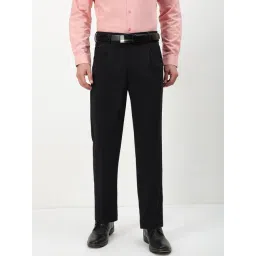 showoffff Showoff Black Cotton Regular Fit Trousers-picture-15