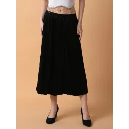 showoffff SHOWOFF Black Self Design Skirt-picture-46