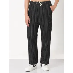 showoffff Showoff Black Straight Fit Striped Jeans-picture-25
