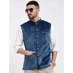 showoffff SHOWOFF Blue Cotton Regular FitJacket-picture-27