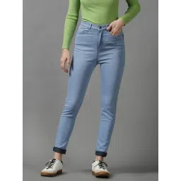 showoffff SHOWOFF Blue Cotton Solid Mid Rise Jeans-picture-25