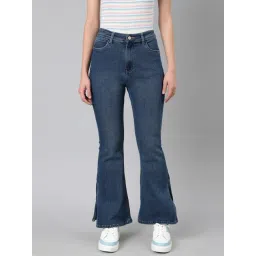 showoffff SHOWOFF Blue Denim Bootcut Mid Rise Jeans-picture-19