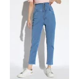 showoffff SHOWOFF Blue Denim Slim Fit Mid Rise Jeans-picture-44