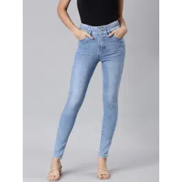 showoffff SHOWOFF Blue Denim Straight Fit Mid Rise Jeans-picture-31