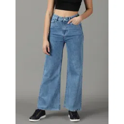 showoffff SHOWOFF Blue Regular Fit High Rise Jeans-picture-27