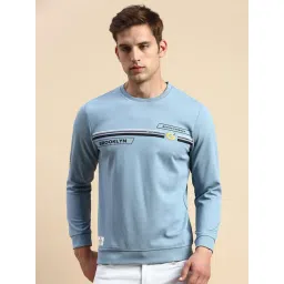 showoffff SHOWOFF Blue Slim Fit Printed Sweatshirt-picture-47