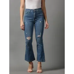 showoffff SHOWOFF Blue Solid Mid Rise Jeans-picture-40