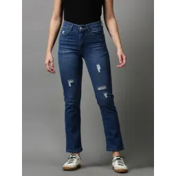 showoffff SHOWOFF Blue Solid Mid Rise Jeans-picture-40