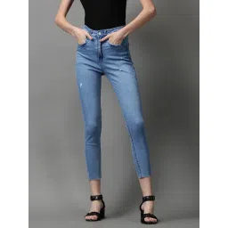 showoffff SHOWOFF Blue Solid Mid Rise Jeans-picture-41