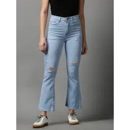 showoffff SHOWOFF Blue Solid Mid Rise Jeans-picture-35