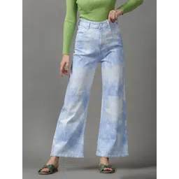 showoffff SHOWOFF Blue Tie & Dye Mid Rise Jeans-picture-10