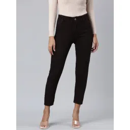 showoffff SHOWOFF Brown Denim Boyfriend Fit Mid Rise Jeans-picture-29