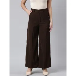 showoffff SHOWOFF Brown Regular Fit Mid Rise Trousers-picture-30