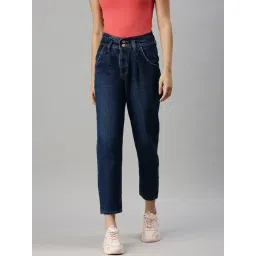 showoffff SHOWOFF Casual Mom Fit High-Rise Blue Jeans-picture-17