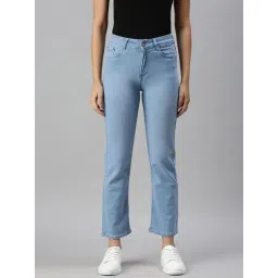 showoffff SHOWOFF Casual Straight Fit High-Rise Blue Jeans-picture-29