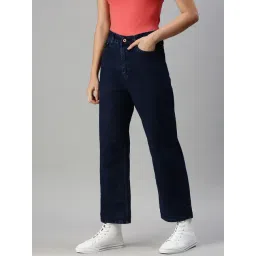 showoffff SHOWOFF Casual Wide Leg High-Rise Blue Jeans-picture-25