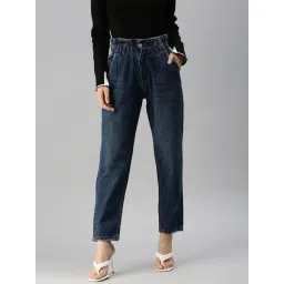 showoffff SHOWOFF Clean Look Blue Mom Fit Denim Jeans-picture-42