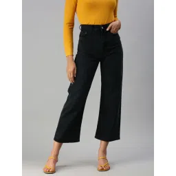 showoffff SHOWOFF Clean Look Charcoal Straight Fit Denim Jeans-picture-11