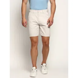 showoffff SHOWOFF Cream Slim Fit Shorts-picture-16
