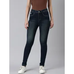 showoffff SHOWOFF Dark Blue Denim Skinny Fit Mid Rise Jeans-picture-21